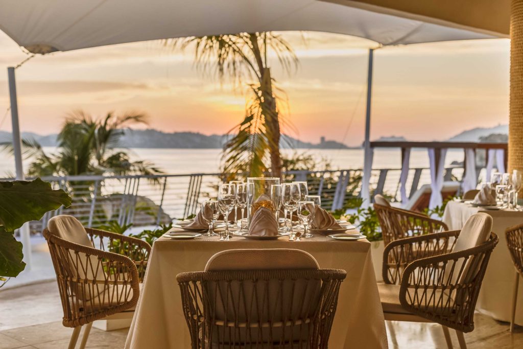 Terraza de restaurante en Acapulco